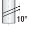 Fresa angolare 10°