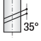 Fresa angolare 35°