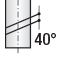 Fresa angolare 40°