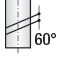 Fresa angolare 60°