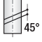 Fresa angolare 45°